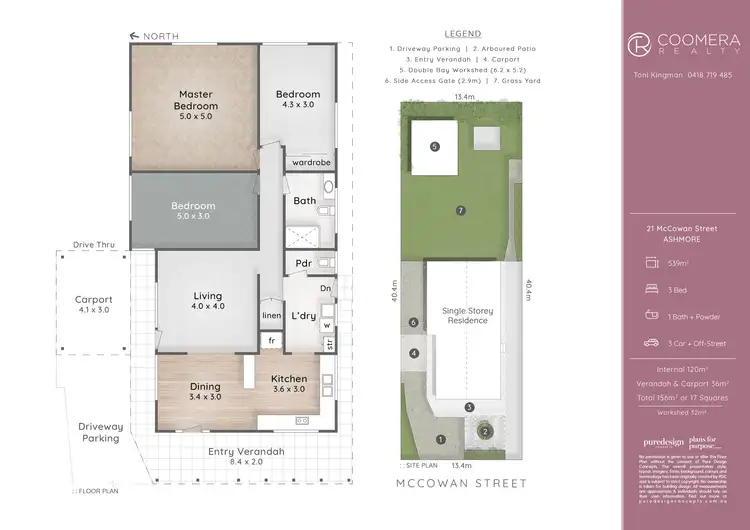 Floorplan of Homely house listing, 21 McCowan Street, Ashmore QLD 4214