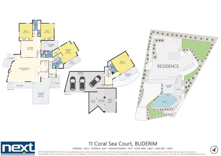 Floorplan of Homely house listing, 11 Coral Sea Court, Buderim QLD 4556
