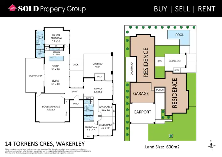 Floorplan of Homely house listing, 14 Torrens Crescent, Wakerley QLD 4154