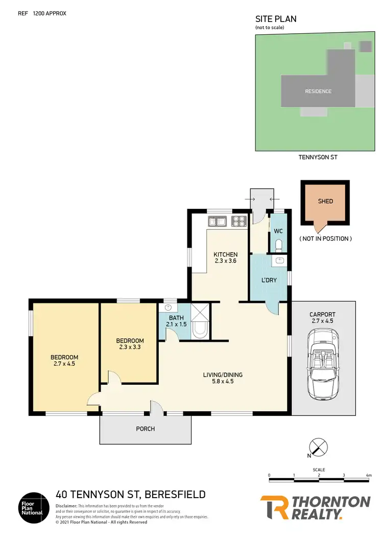 Floorplan of Homely house listing, 40 Tennyson Street, Beresfield NSW 2322