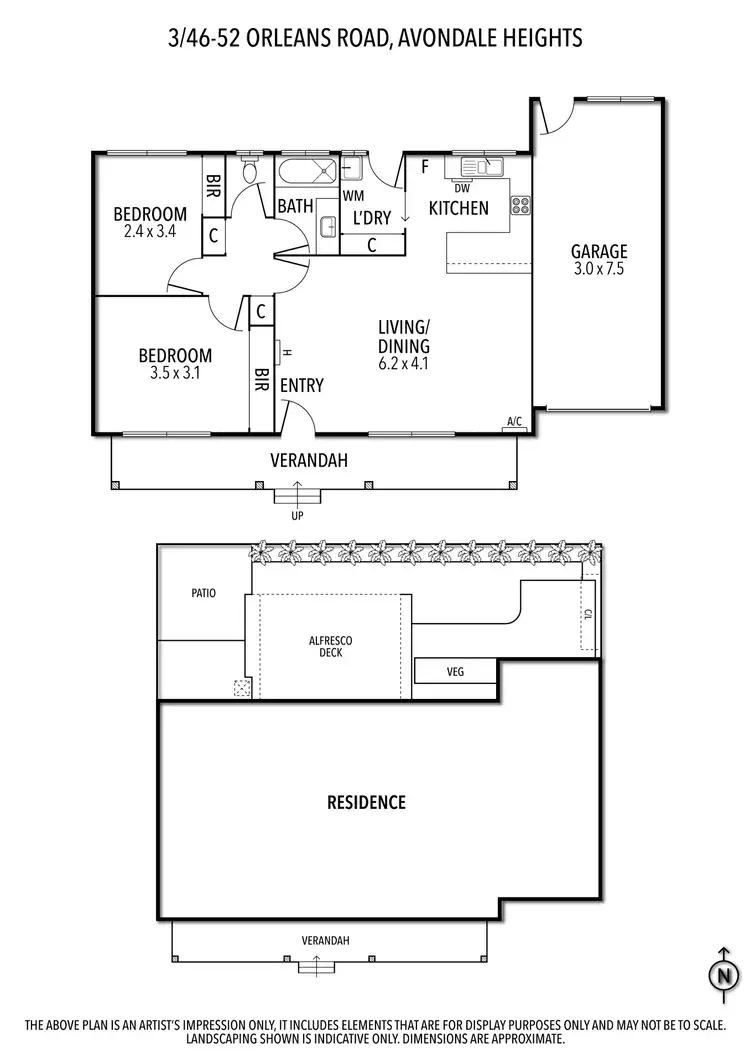 Floorplan of Homely unit listing, 3/46-52 Orleans Road, Avondale Heights VIC 3034
