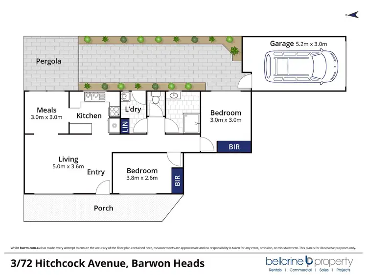 Floorplan of Homely unit listing, 3/72 Hitchcock Avenue, Barwon Heads VIC 3227
