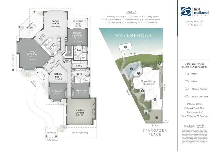 Floorplan of Homely house listing, 7 Stargazer Place, Clear Island Waters QLD 4226