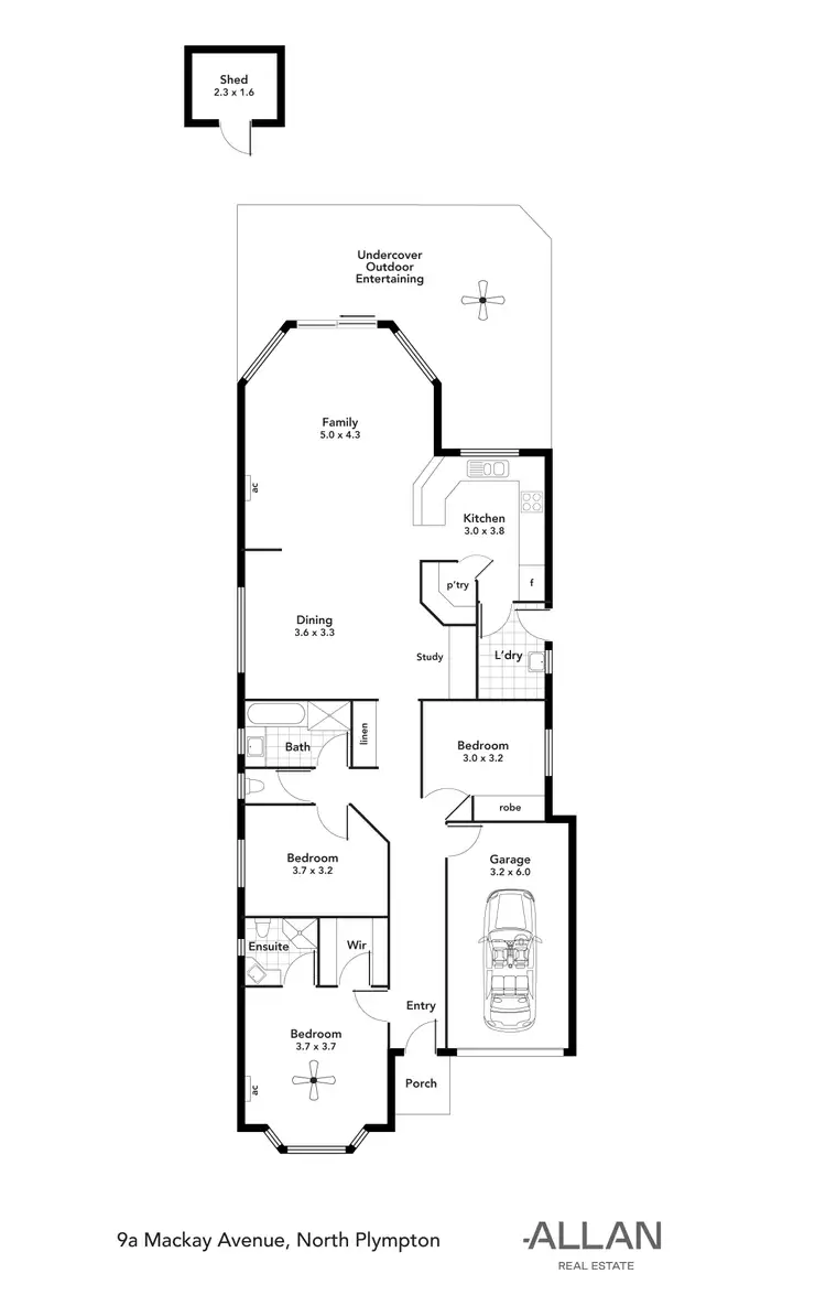 Floorplan of Homely house listing, 9A MacKay Avenue, North Plympton SA 5037