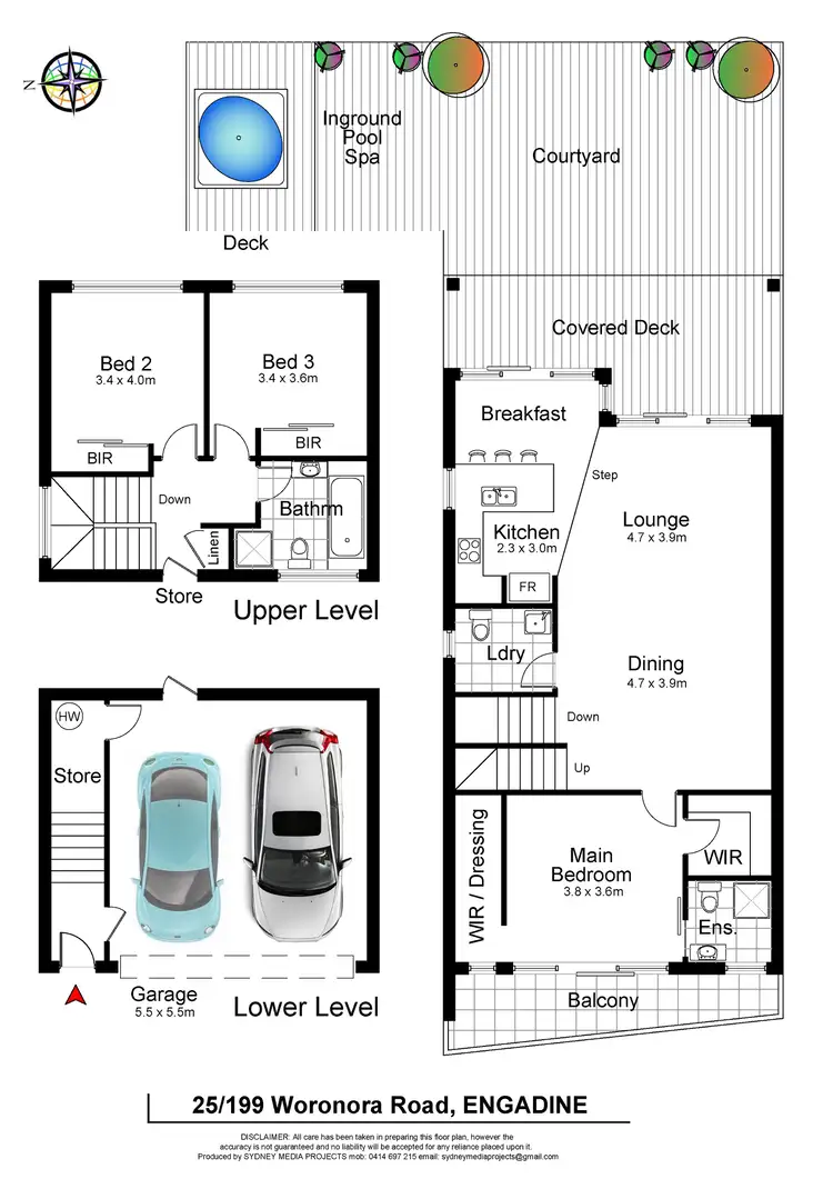 Floorplan of Homely townhouse listing, 25/199 Woronora Road, Engadine NSW 2233