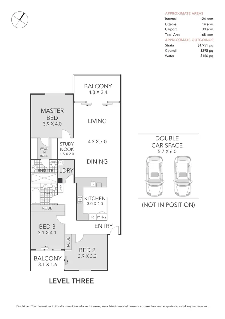 Floorplan of Homely apartment listing, 302/24 Kendall Inlet, Cabarita NSW 2137