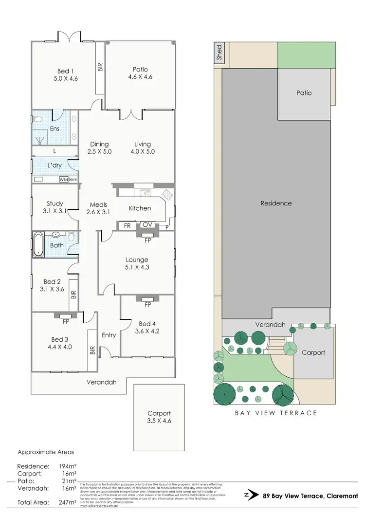 Floorplan of Homely house listing, 89 Bay View Terrace, Claremont WA 6010