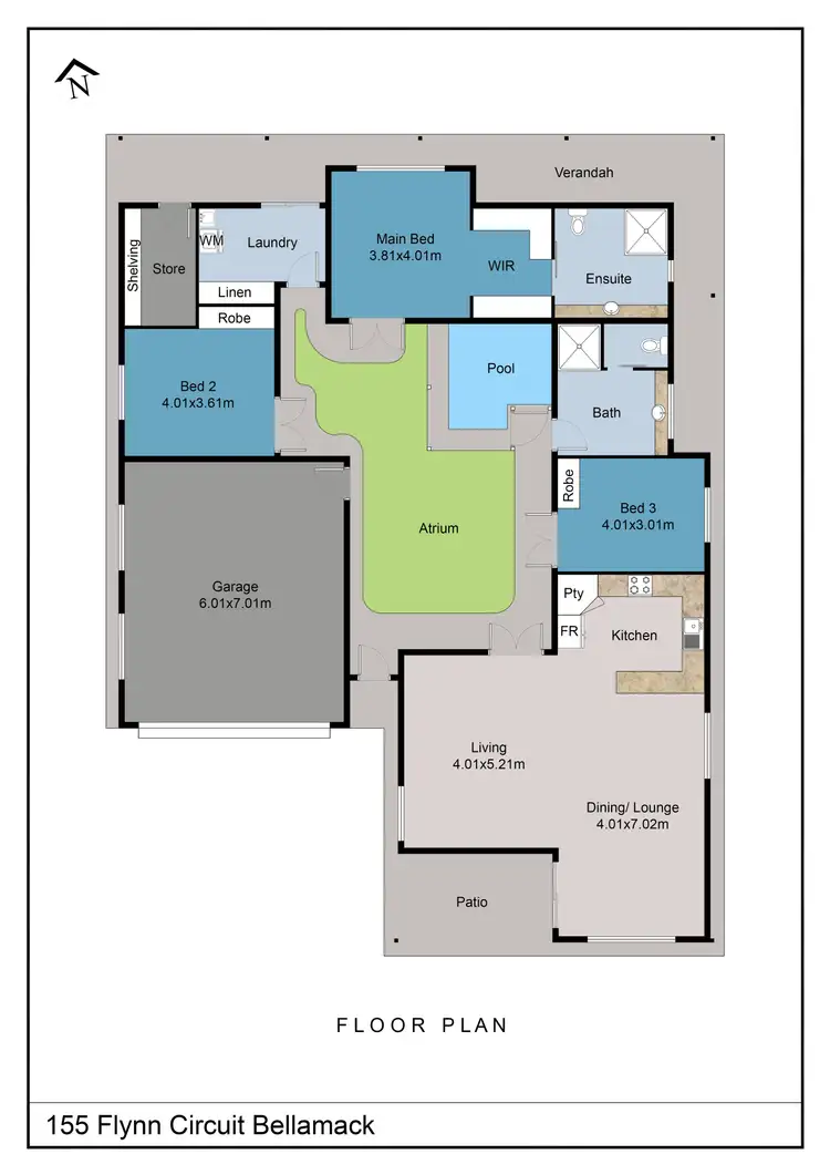 Floorplan of Homely house listing, 155 Flynn Circuit, Bellamack NT 832