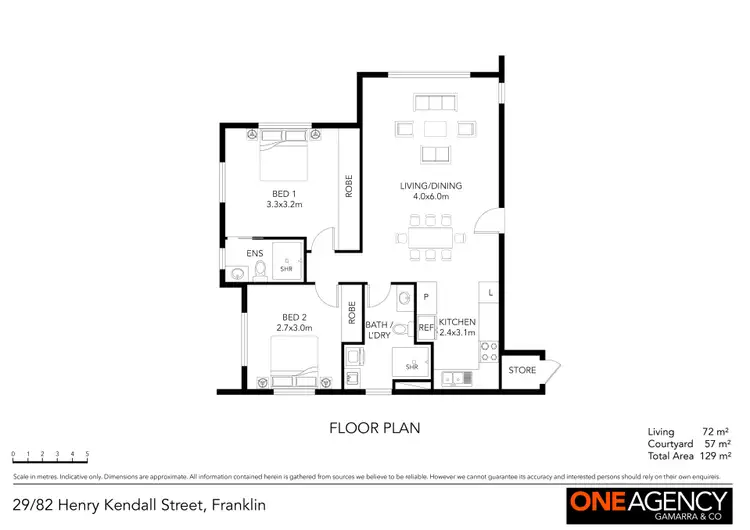 Floorplan of Homely apartment listing, 29/82 Henry Kendall Street, Franklin ACT 2913