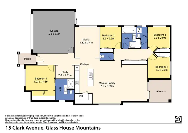 Floorplan of Homely house listing, 15 Clark Avenue, Glass House Mountains QLD 4518
