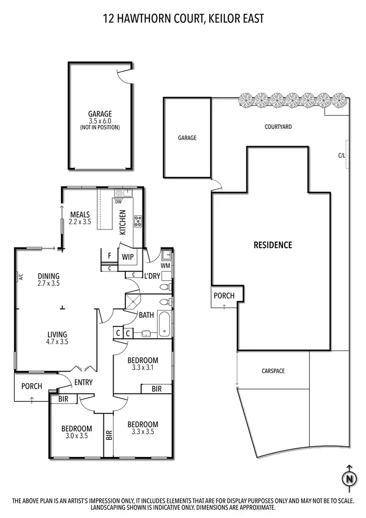 Floorplan of Homely house listing, 12 Hawthorn Court, Keilor East VIC 3033