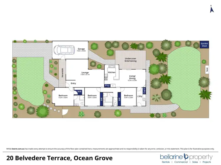 Floorplan of Homely house listing, 20 Belvedere Terrace, Ocean Grove VIC 3226