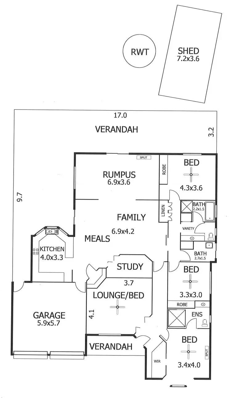 Floorplan of Homely house listing, 10 Fairway Court, Murray Bridge SA 5253