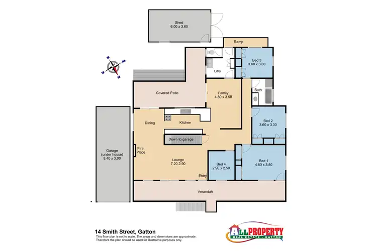 Floorplan of Homely house listing, 14 Smith Street, Gatton QLD 4343