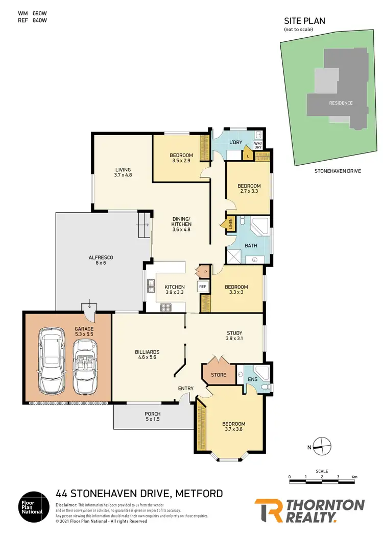 Floorplan of Homely house listing, 44 Stonehaven Drive, Metford NSW 2323