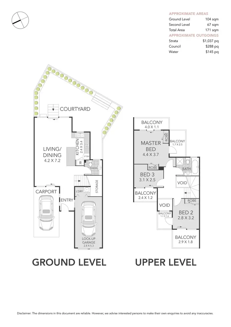 Floorplan of Homely townhouse listing, 3/51 Gipps Street, Concord NSW 2137