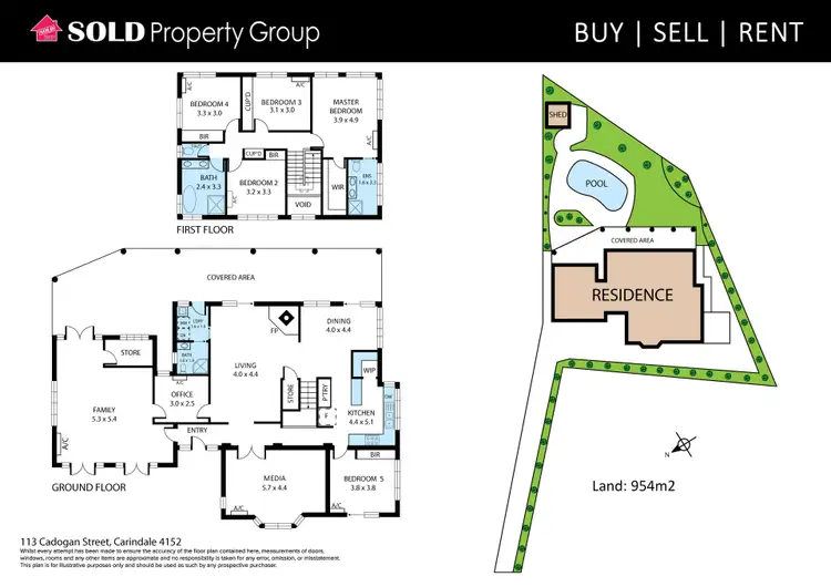 Floorplan of Homely house listing, 113 Cadogan Street, Carindale QLD 4152