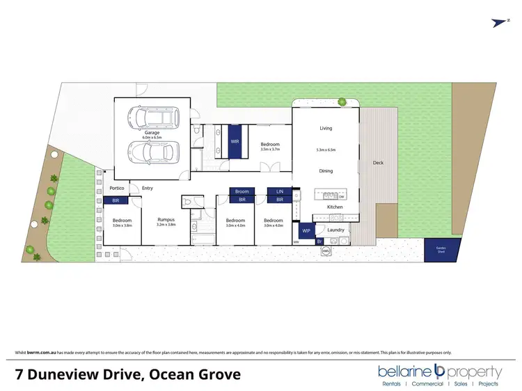 Floorplan of Homely house listing, 7 Duneview Drive, Ocean Grove VIC 3226