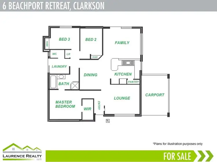 Floorplan of Homely house listing, 6 Beachport Retreat, Clarkson WA 6030