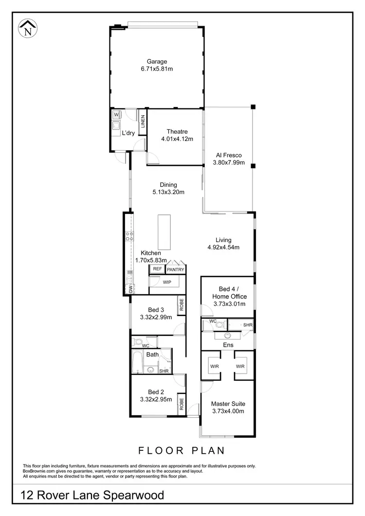 Floorplan of Homely house listing, 12 Rover Lane, Spearwood WA 6163