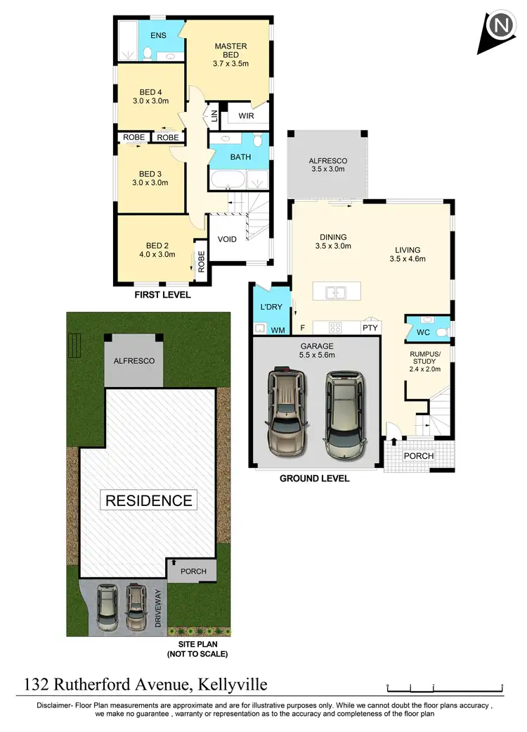 Floorplan of Homely house listing, 132 Rutherford Avenue, Kellyville NSW 2155