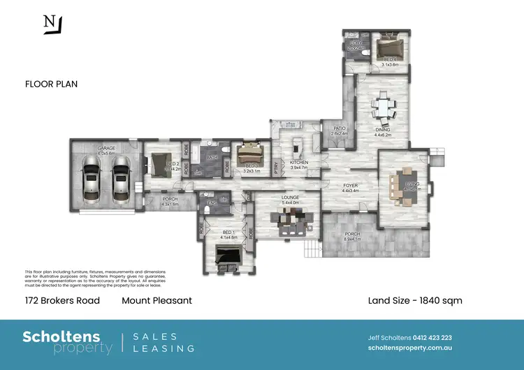 Floorplan of Homely house listing, 172 Brokers Road, Mount Pleasant NSW 2519