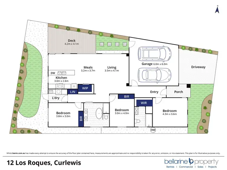 Floorplan of Homely house listing, 12 Los Roques Road, Curlewis VIC 3222