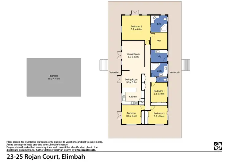 Floorplan of Homely house listing, 23-25 Rojan Court, Elimbah QLD 4516