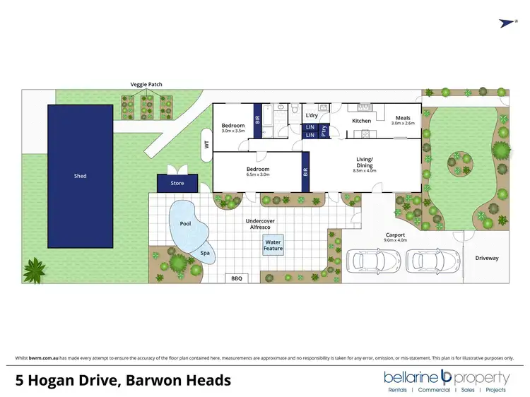 Floorplan of Homely house listing, 5 Hogan Drive, Barwon Heads VIC 3227