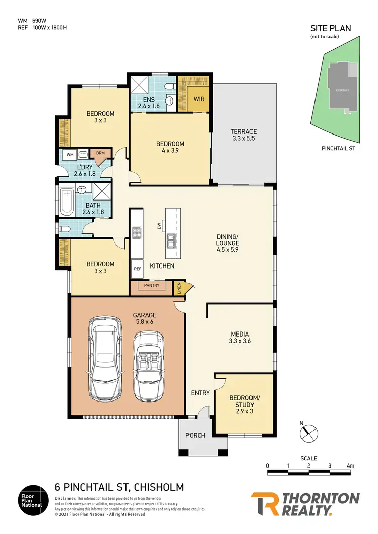 Floorplan of Homely house listing, 6 Pinchtail Street, Chisholm NSW 2322