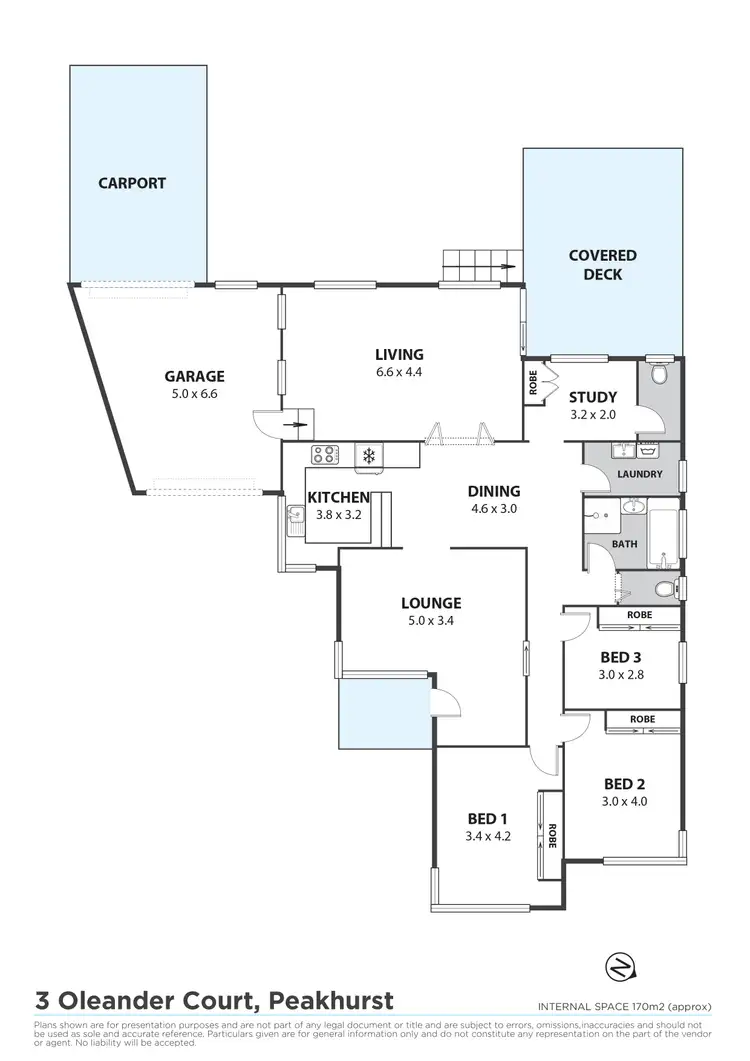Floorplan of Homely house listing, 3 Oleander Court, Peakhurst NSW 2210