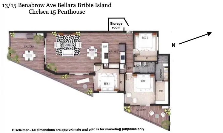 Floorplan of Homely apartment listing, 13/15 Benabrow Avenue, Bellara QLD 4507