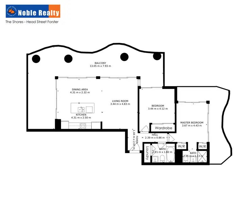 Floorplan of Homely unit listing, 201/39-41 Head Street, Forster NSW 2428