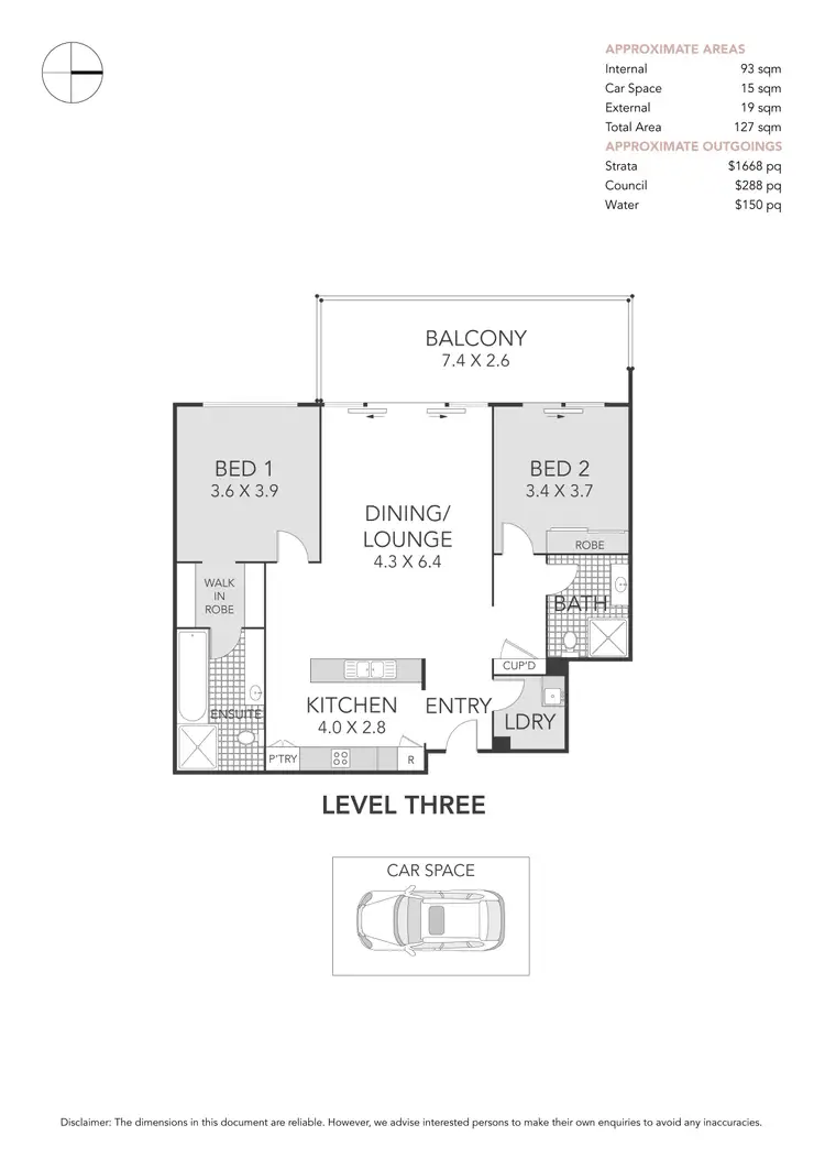 Floorplan of Homely apartment listing, 34/21 Tennyson Road, Breakfast Point NSW 2137