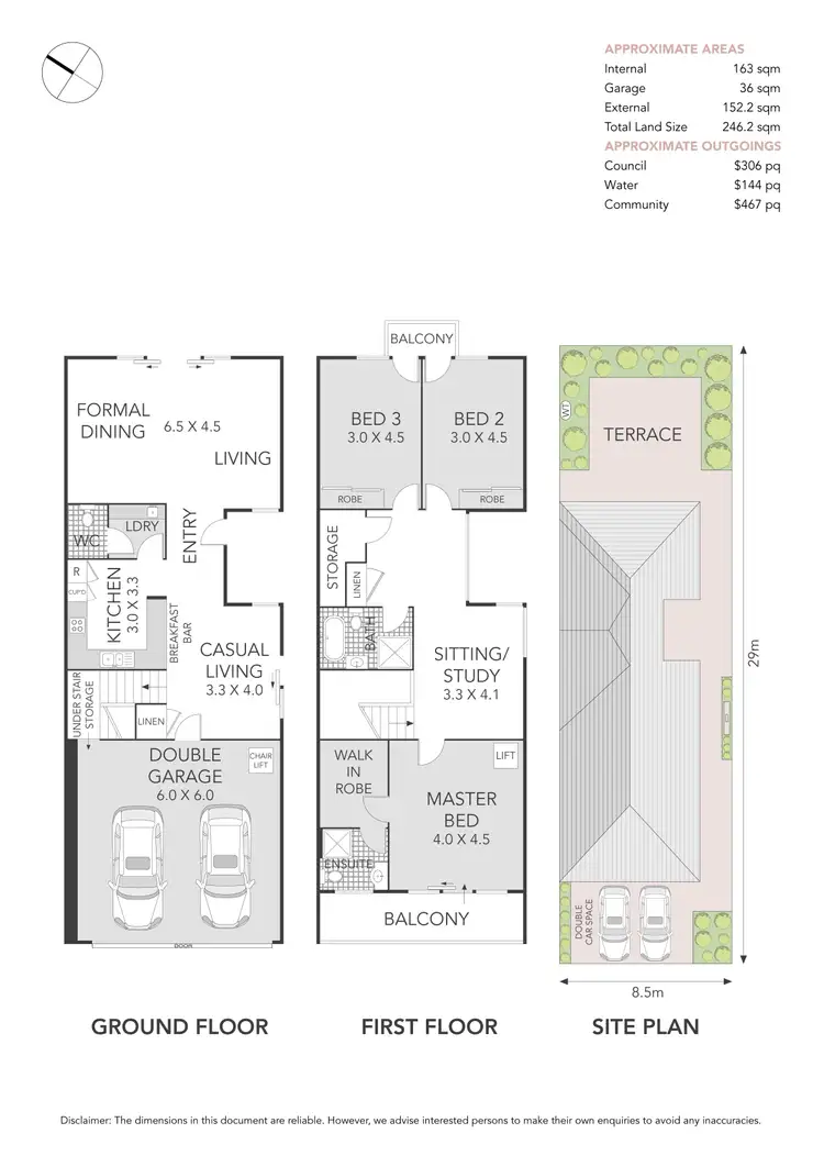 Floorplan of Homely semi-detached listing, 1 Medora Lane, Cabarita NSW 2137