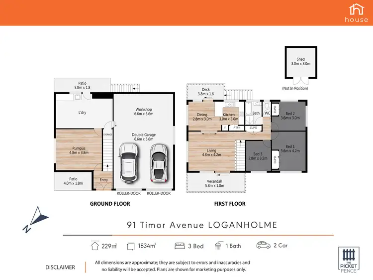 Floorplan of Homely house listing, 91 Timor Avenue, Loganholme QLD 4129