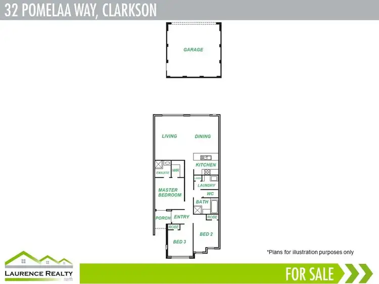 Floorplan of Homely house listing, 32 Pomelaa Way, Clarkson WA 6030