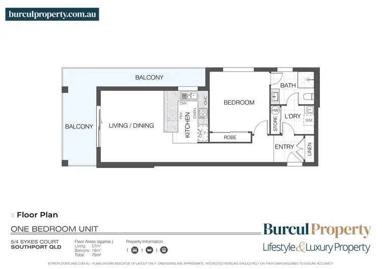 Floorplan of Homely apartment listing, 5/4 Sykes Court, Southport QLD 4215