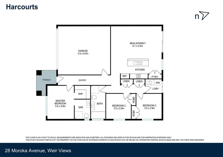 Floorplan of Homely house listing, 28 Moroka Avenue, Weir Views VIC 3338