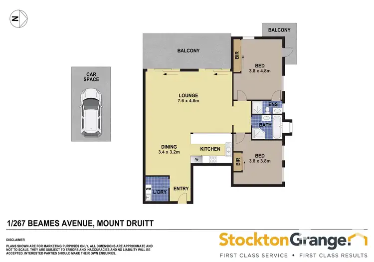 Floorplan of Homely unit listing, 1/267-269 Beames Avenue, Mount Druitt NSW 2770