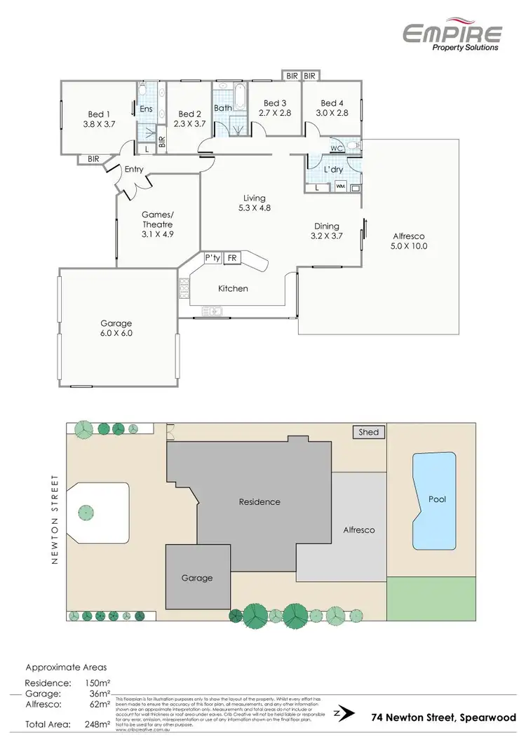 Floorplan of Homely house listing, 74 Newton Street, Spearwood WA 6163