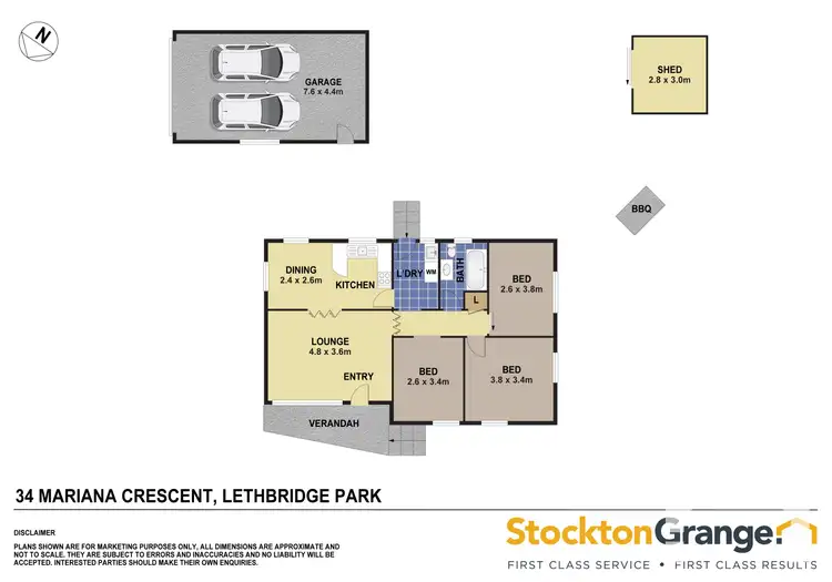 Floorplan of Homely house listing, 34 Mariana Cres, Lethbridge Park NSW 2770