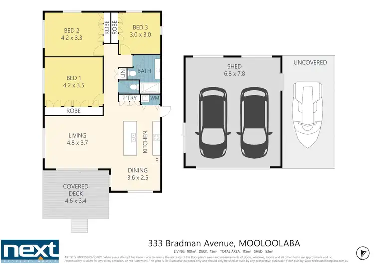 Floorplan of Homely house listing, 333 Bradman Avenue, Maroochydore QLD 4558