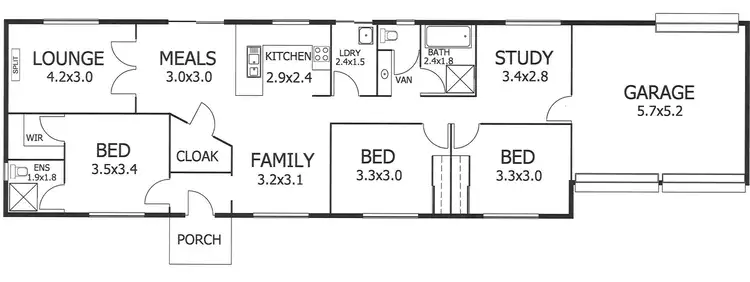 Floorplan of Homely house listing, 1 Trevor Street, Murray Bridge SA 5253