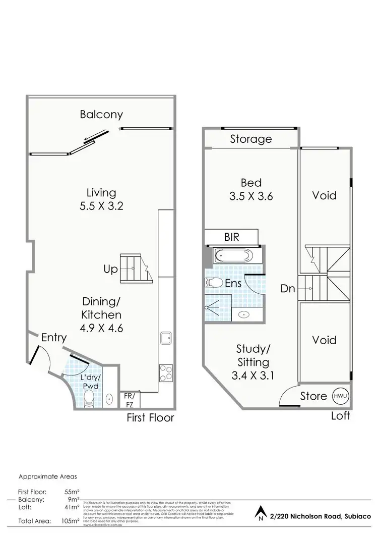 Floorplan of Homely unit listing, 2/220 Nicholson Road, Subiaco WA 6008