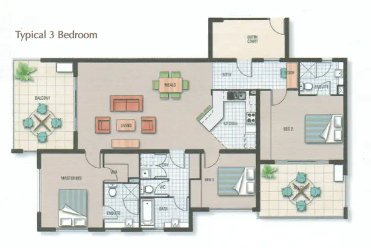 Floorplan of Homely apartment listing, 37/4 Grand Parade, Kawana Island QLD 4575
