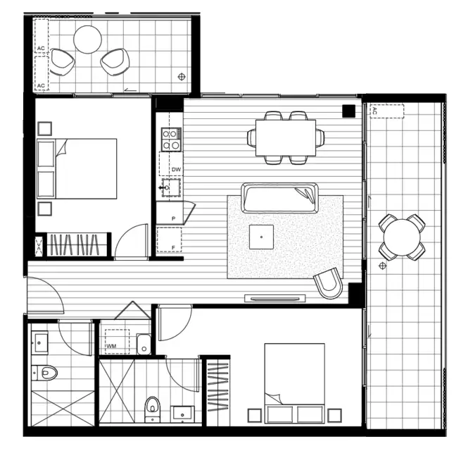 Floorplan of Homely apartment listing, 305A/118 Cairnlea Drive, Cairnlea VIC 3023