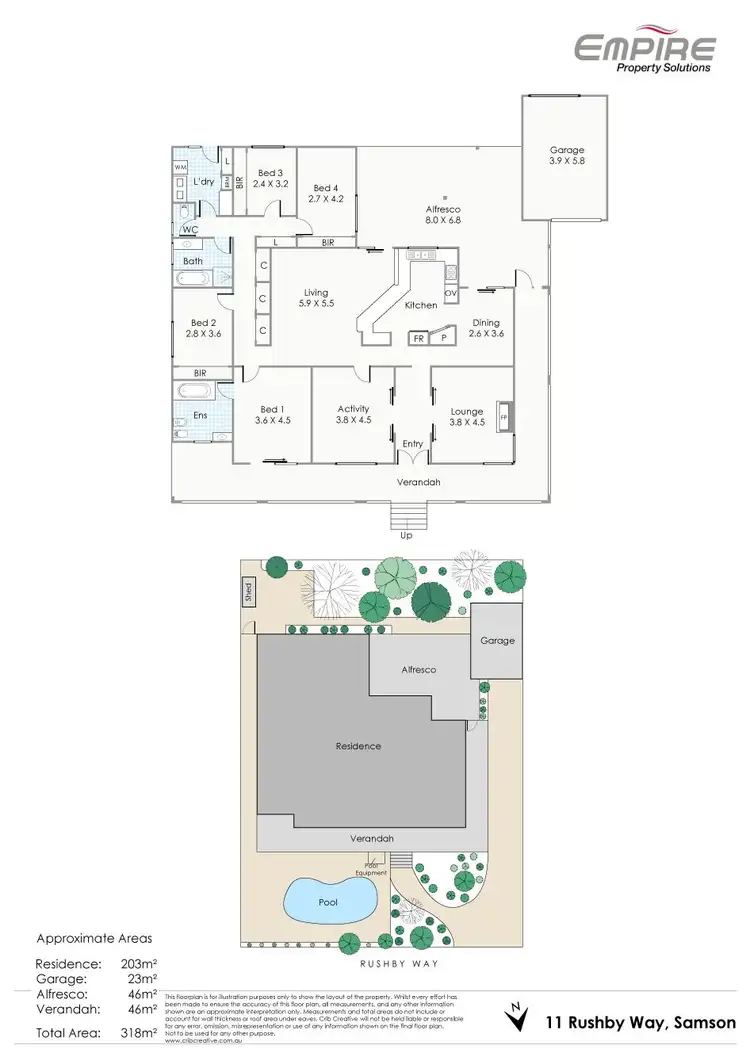 Floorplan of Homely house listing, 11 Rushby Way, Samson WA 6163