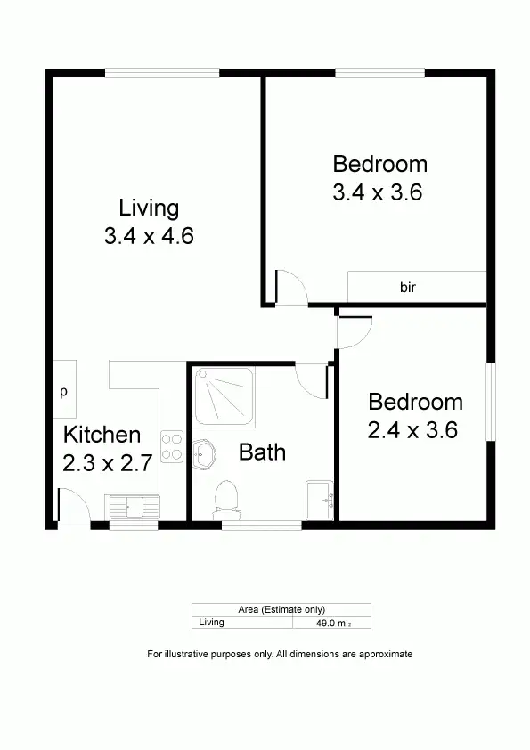 Floorplan of Homely unit listing, 17/28-30 Chatham Road, Keswick SA 5035