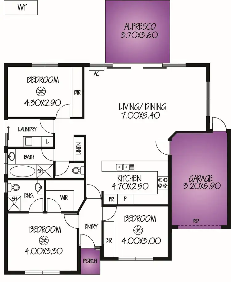 Floorplan of Homely house listing, 22 Innes Street, Elizabeth Park SA 5113